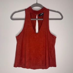 Maroon halter top